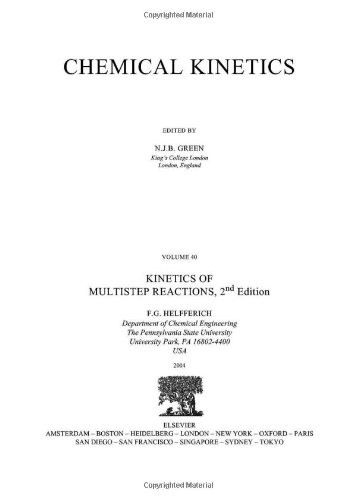 Kinetics Of Multistep Reactions 2 Edition 2nd Fg Helfferich Eds