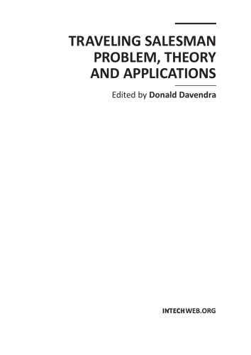 Traveling Salesman Problem Theory And Applications Donald Davendra Ed