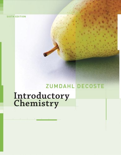 Introductory Chemistry Sixth Edition 6th Edition Steven S Zumdahl