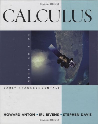 Calculus Early Transcendentals Combined 9th Edition Howard Anton