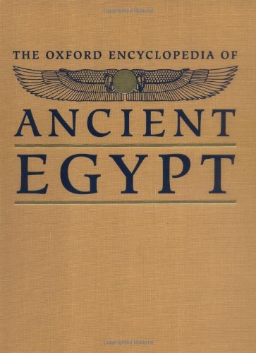 The Oxford Encyclopedia Of Ancient Egypt Vol 3 Pz Donald B Redford
