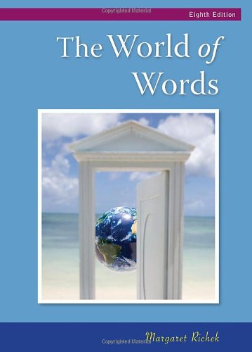 The World Of Words Vocabulary For College Success Eighth Edition 8th Margaret Ann Richek