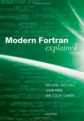 Modern Fortran Explained 4th Edition Michael Metcalf John Reid