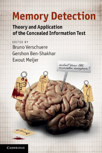 Memory Detection Theory And Application Of The Concealed Information Test 1st Edition Bruno Verschuere