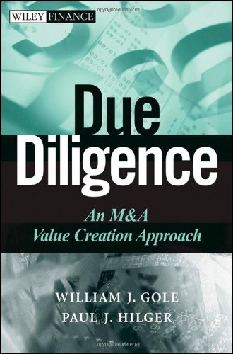 Due Diligence An Ma Value Creation Approach Wiley Finance 1st Edition William J Gole