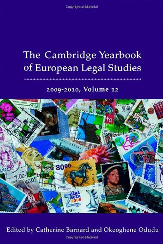 Cambridge Yearbook Of European Legal Studies Volume 12 20092010 Catherine Barnard