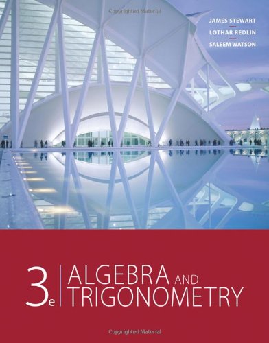 Algebra And Trigonometry Third Edition 3rd Edition James Stewart