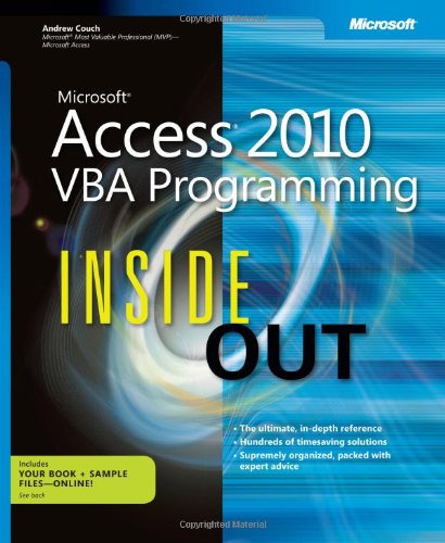Microsoft Access 2010 Vba Programming Inside Out Pappsc Andrew Couch