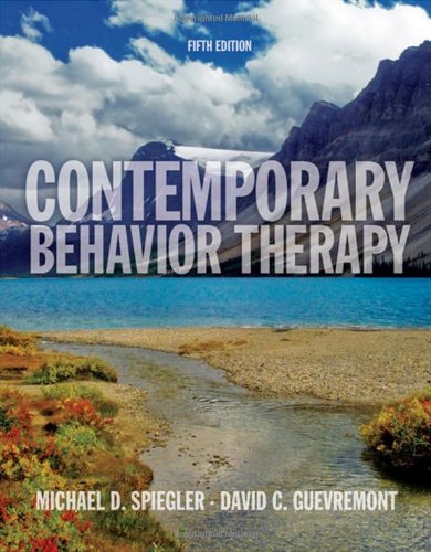 Contemporary Behavior Therapy 5th Edition 5th Edition Michael D Spiegler