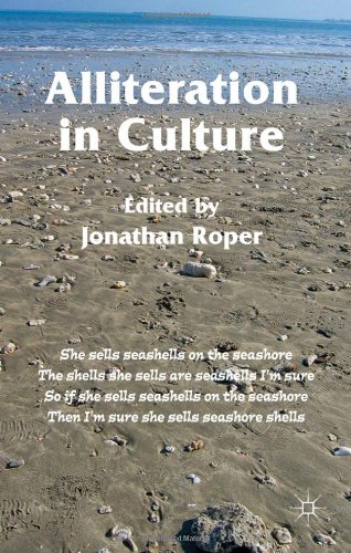 Alliteration In Culture 1st Edition Jonathan Roper Editor