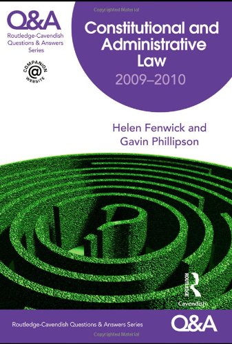 Qa Constitutional Administrative Law 20092010 Questions And Answers 6th Edition Helen Fenwick