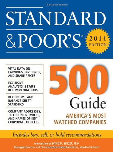 Standard Poors 500 Guide 2011 Edition Standard And Poors 500 Guide 14th Edition Standard Poors