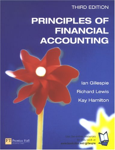Principles Of Financial Accounting Third Edition 3rd Ian Gillespie