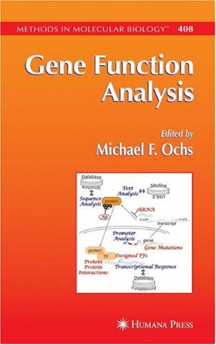 Gene Function Analysis 1st Edition Ghislain Bidaut Auth Michael F Ochs Eds
