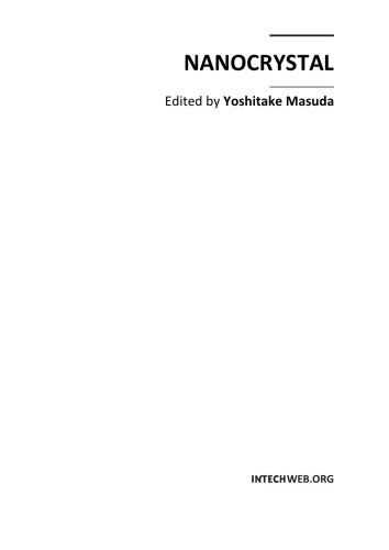 Nanocrystal Yoshitake Masuda Ed