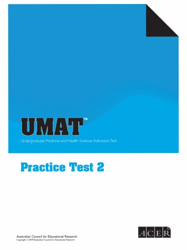 Umat Practice Test 2 Undergraduate Medicine And Health Sciences Admission Test Umatacereduau