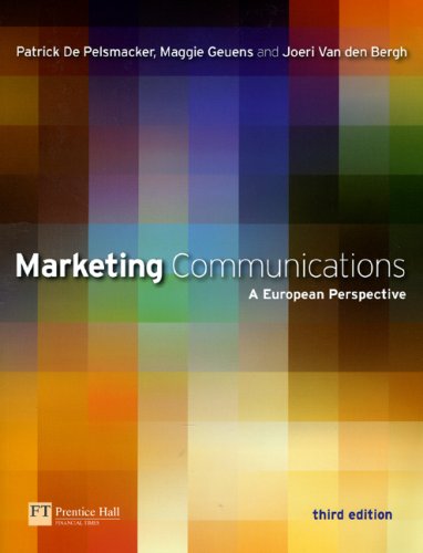Marketing Communications 3rd Edition 3rd Joeri Van Den Bergh
