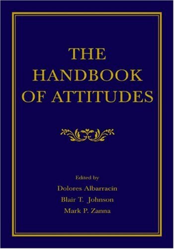 Handbook Of Attitudes Dolores Albarracín Blair T Johnson Mark P Zanna