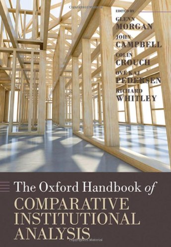 The Oxford Handbook Of Comparative Institutional Analysis Oxford Handbooks Glenn Morgan