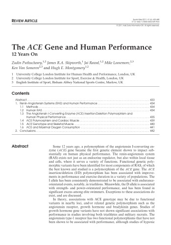 Sports Medicine Volume 41 Issue 6 June 2011 Adisonlinecom