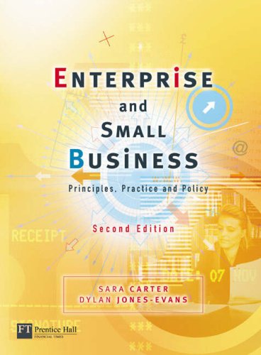 Enterprise Small Business Principles Practice And Policy 2nd Edition 2nd Edition Sara Carter
