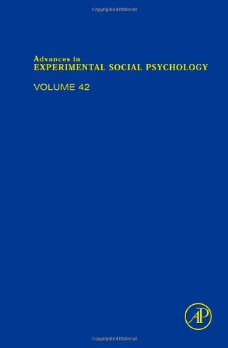 Advances In Experimental Social Psychology 1st Edition Mark P Zanna Eds