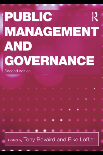 Public Management And Governance 2nd Edition Tony Bovaird Elke Lffler