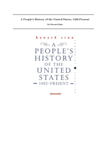The Twentieth Century A Peoples History Howard Zinn