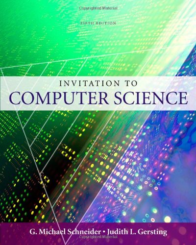 Invitation To Computer Science 5th Gmichael Schneider Judith Gersting