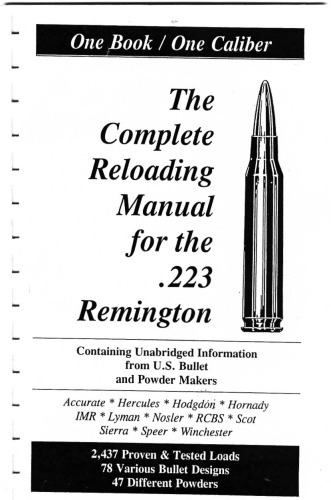 Loadbooks 223 Remington No Author Listed