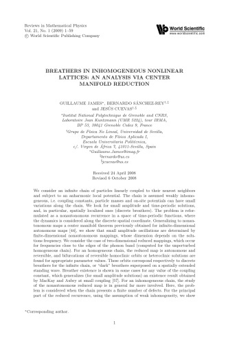 Reviews In Mathematical Physics Volume 21 H Araki V Bach