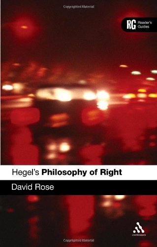 Hegels Philosophy Of Right A Readers Guide David Edward Rose