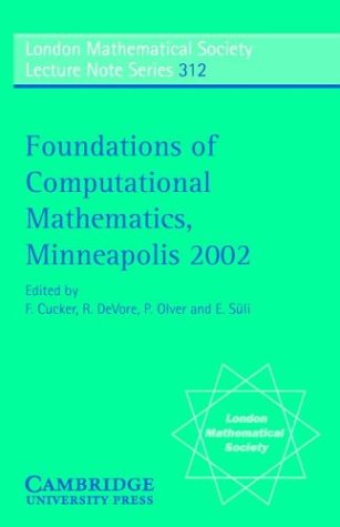 Foundations Of Computational Mathematics Minneapolis 2002 Felipe Cucker