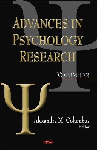 Advances In Psychology Research Volume 72 Alexandra M Columbus