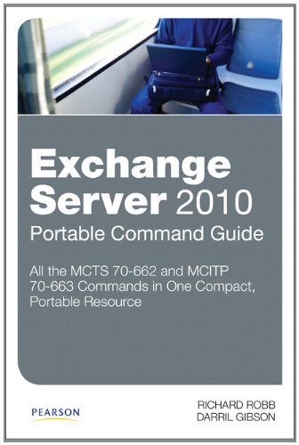 Exchange Server 2010 Portable Command Guide Mcts 70662 And Mcitp 70663 1st Edition Richard Robb
