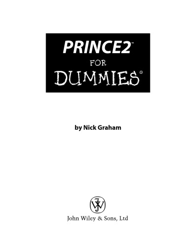 Prince2 For Dummies Nick Graham