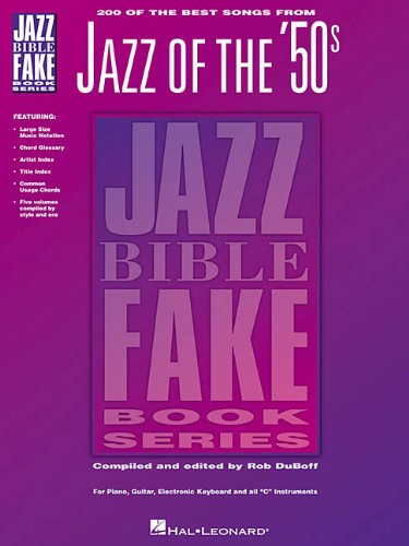 Jazz Of The 50s Jazz Bible Fake Book Series 1st Edition Rob Duboff