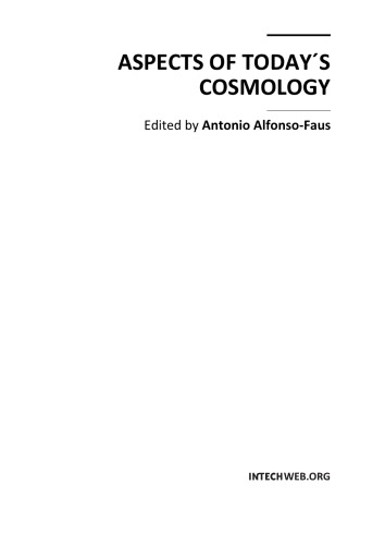 Aspects Of Todays Cosmology Antonio Alfonsofaus