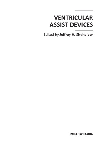 Ventricular Assist Devices Jeffrey Shuhaiber