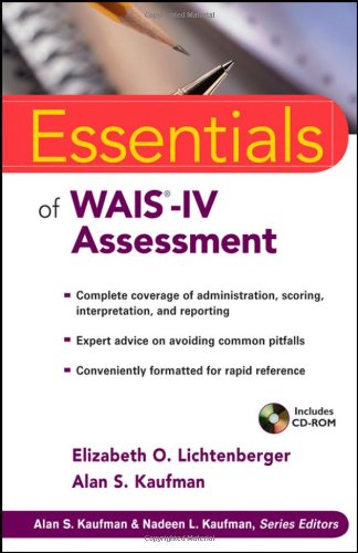 Essentials Of Waisiv Assessment Essentials Of Psychological Assessment 1st Edition Elizabeth O Lichtenberger