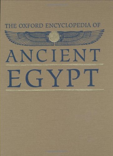 The Oxford Encyclopedia Of Ancient Egypt Vol 1 Af Donald B Redford