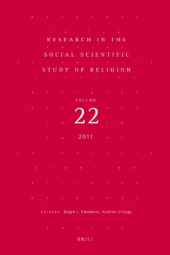 Research In The Social Scientific Study Of Religion Ralph Piedmont