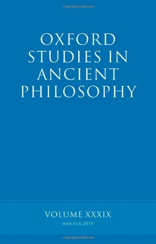 Oxford Studies In Ancient Philosophy Xxxix Brad Inwood