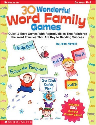 30 Wonderful Word Family Games Word Family Joan Novelli James Hale