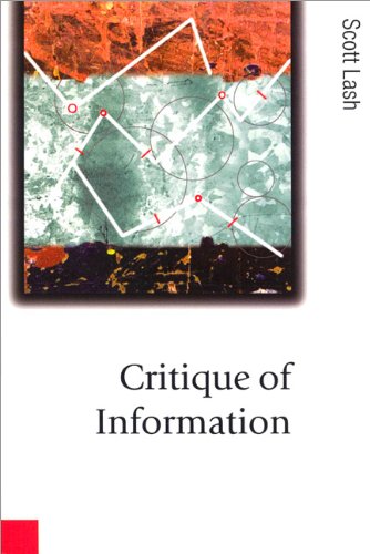 Critique Of Information 1st Edition Scott Lash
