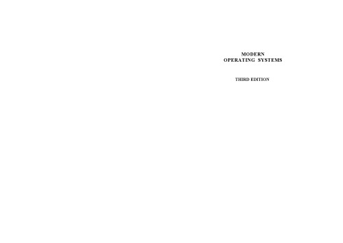 Modern Operating Systems International Version Andrew S Tanenbaum