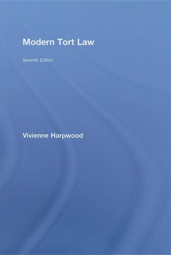 Modern Tort Law Seventh Edition 7th Edition Vivienne Harpwood