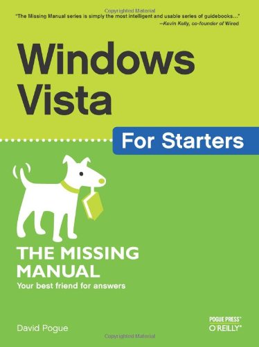 Windows Vista For Starters The Missing Manual 1st Edition David Pogue