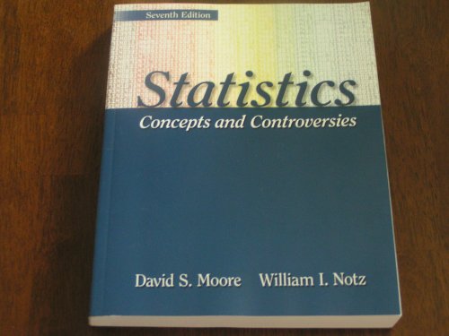 Statistics Concepts And Controversies With Tables Esee Access Card 7th Edition 7th Edition David S Moore