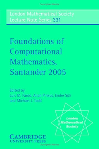 Foundations Of Computational Mathematics Santander 2005 Luis M Pardo
